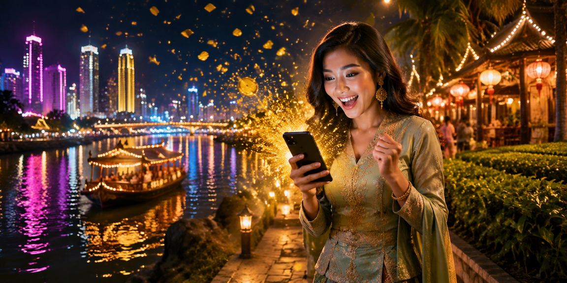 Pemain Malaysia menggunakan platform u17 pada telefon mudah alih semasa Hari Raya